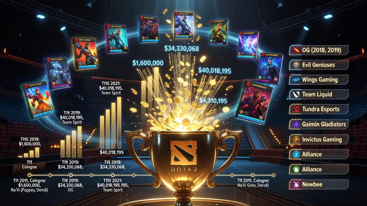 Призовые The International: размер и история призового фонда Dota 2