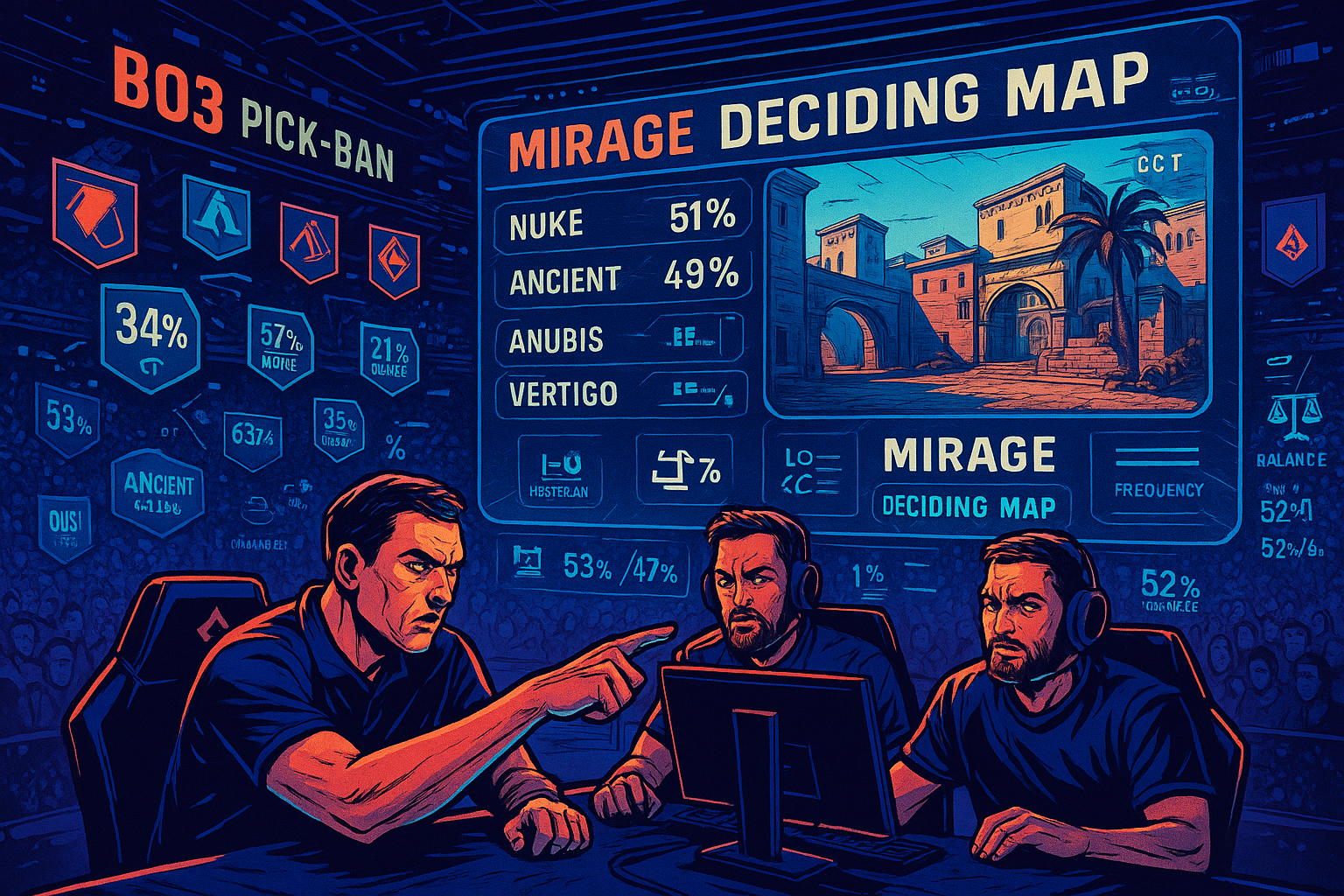 Мейджор: пик-бан карт и почему Mirage решает всё