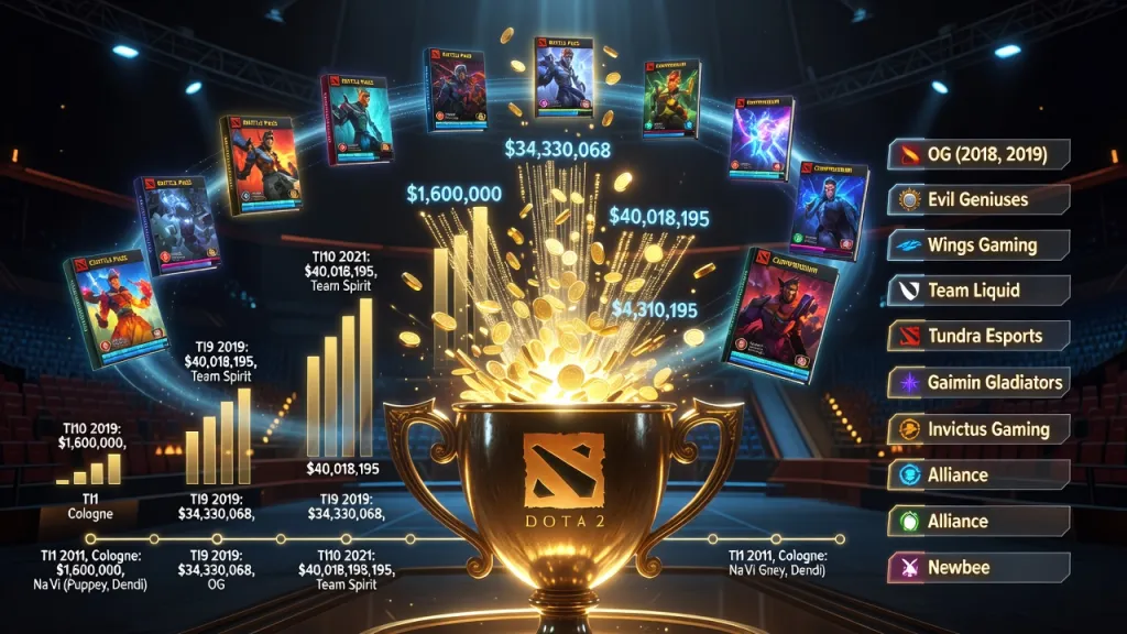 Призовые The International: размер и история призового фонда Dota 2