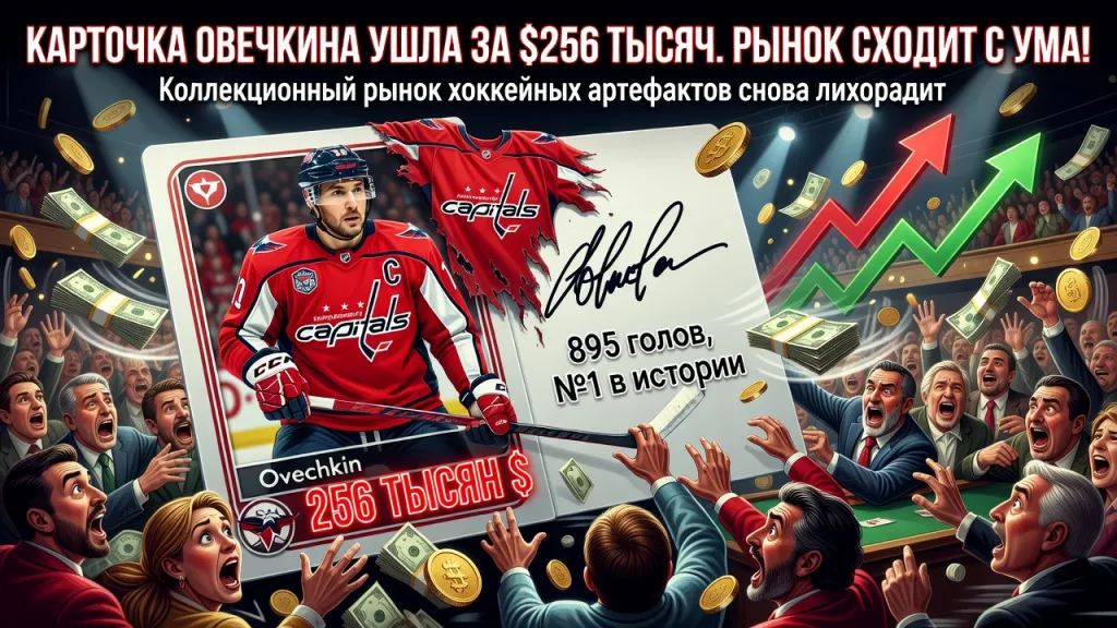 Карточка Овечкина ушла за $256 тысяч. Рынок сходит с ума!