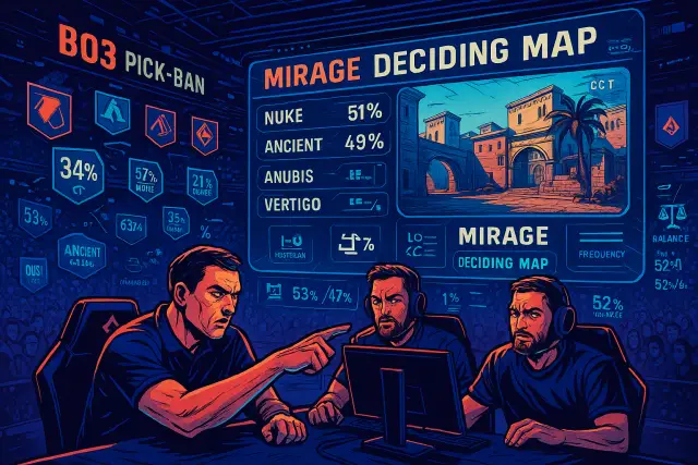 Мейджор: пик-бан карт и почему Mirage решает всё
